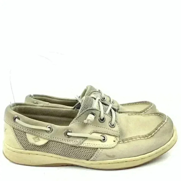 Sperry topsider flats 7 beige leather memory foam - Picture 9 of 9